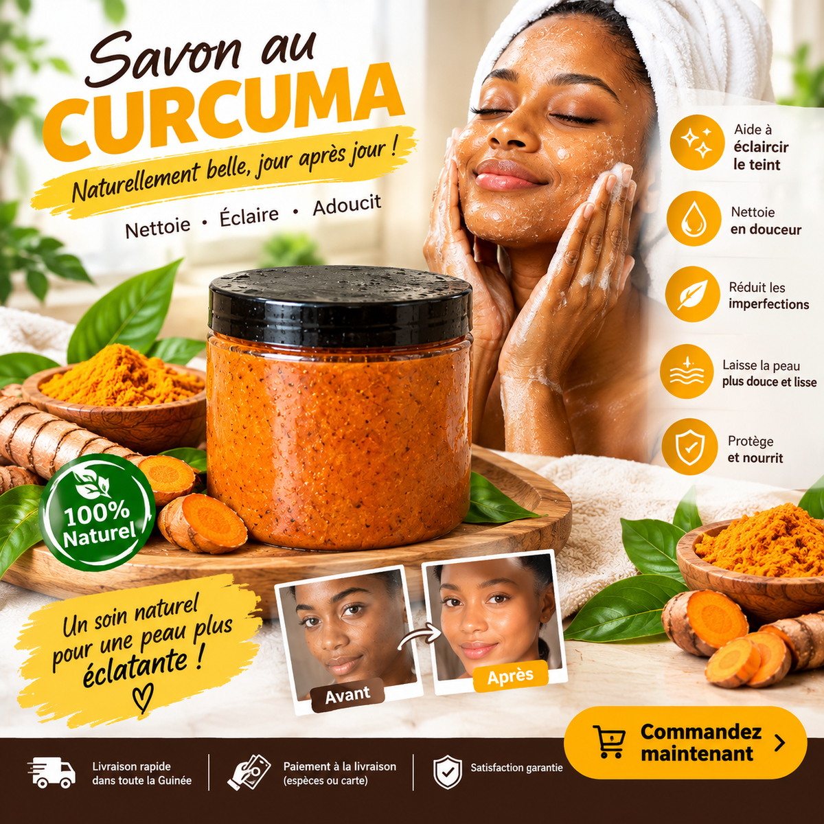 Savon au Curcuma