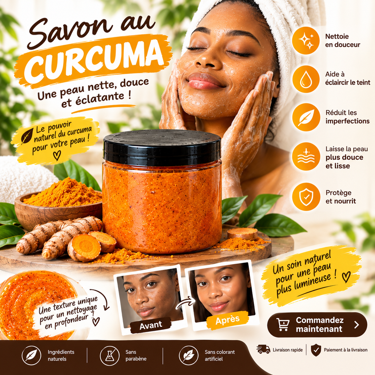 Savon au Curcuma