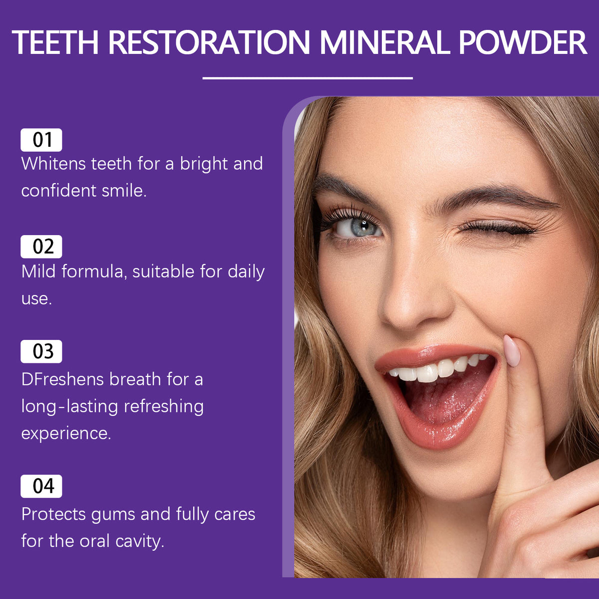 🦷 Poudre Minérale de Restauration Dentaire