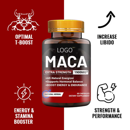 Maca Extra Strength 1900MG – Complément Naturel Énergie & Vitalité