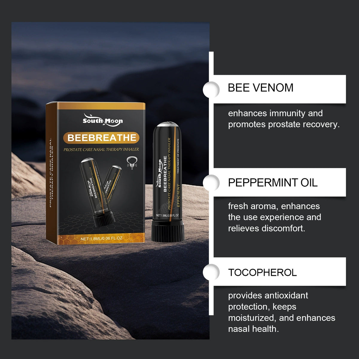 Inhalateur Nasal Soutien Prostate & Vitalité Masculine