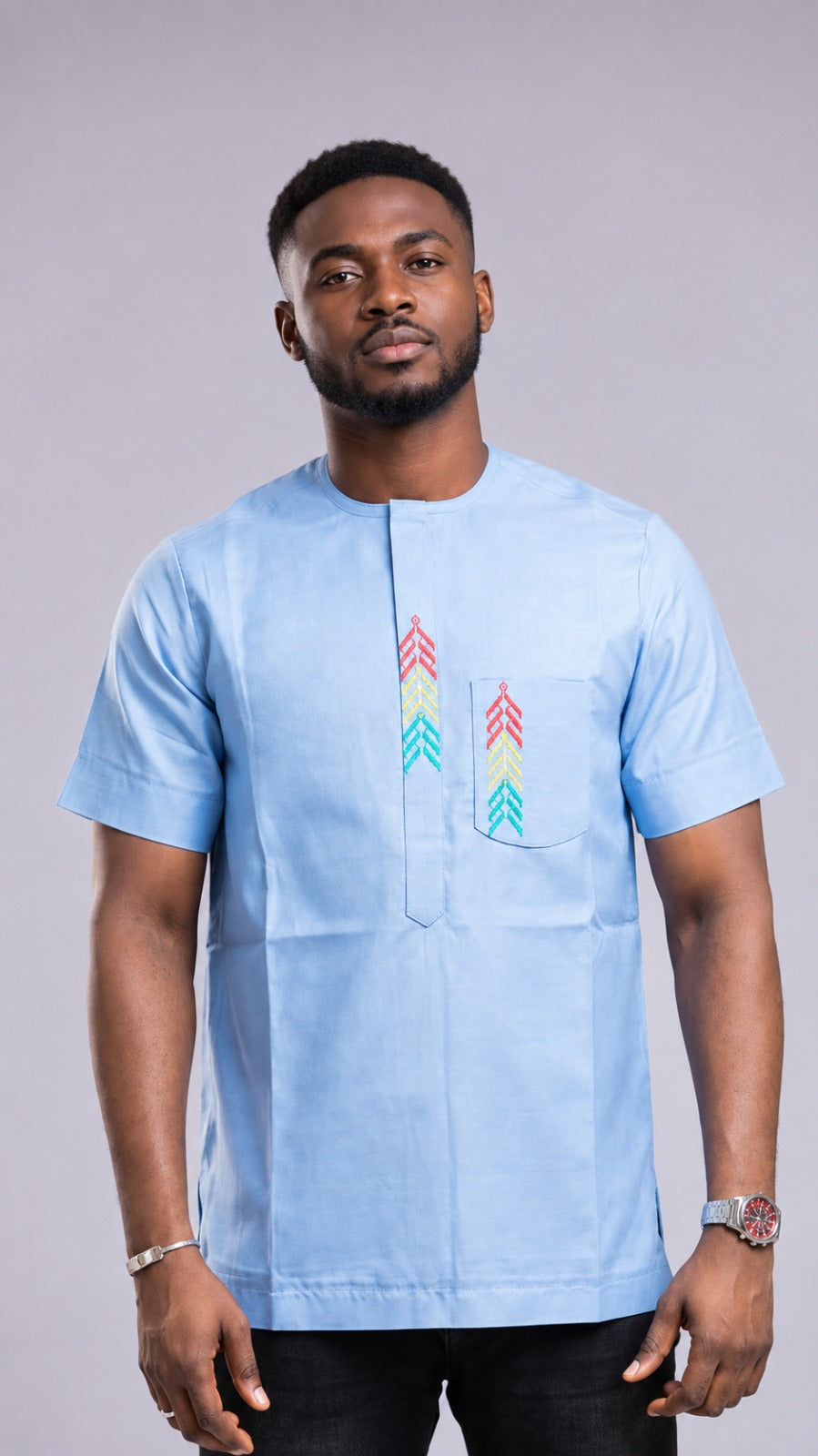 🇬🇳 Chemise Homme Spéciale Indépendance – Élégance & Fierté Guinéenne