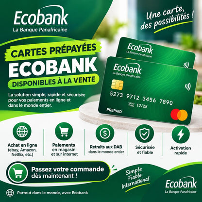 CARTE PRÉPAYÉE ECOBANK